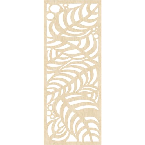 Image of 23 3 /8 inchW x 59 3 /8 inchH x 3 /8 inchT Mills Decorative Fretwork Wood Wall Panels, Birch
