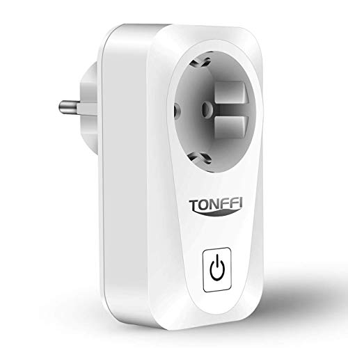 Preisvergleich Produktbild Tonffi Smart Sprachsteuerung Steckdose, 16A Intelligente Wifi Wlan Stecker Plug, APP Fernbedienung, Timing Funktion, Kompatibel mit Alexa, Google Home
