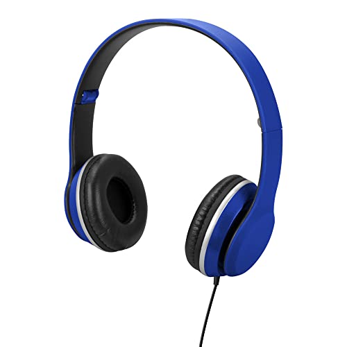 DPI iLive Stereo Headphones (IAH57) - Stereo - Blue - Wired - 32 Ohm - 20 Hz 20 kHz - Gold Plated Connector - Over-The-Head - Binaural - Circumaural - 3.90 ft Cable