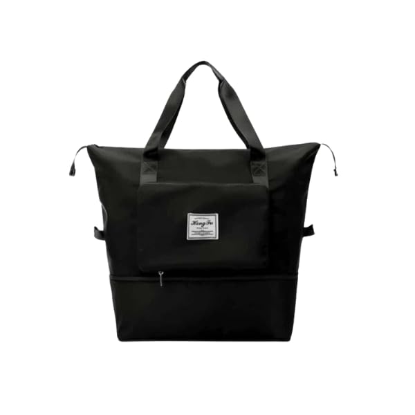 ™ Expandable Travel Bag, 41L Capacity, Waterproof, Foldable Design, Black-image-39