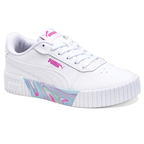 PUMA Kids Girls Carina 2.0 Whipped Dreams Lace Up Sneakers Shoes Casual - White2