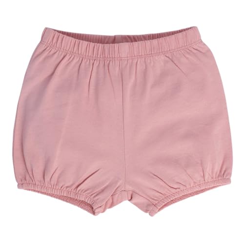 Image of miniklub Baby Round Neck Knee Length Knitted Cotton Dress With Bloomer (Pink Color)