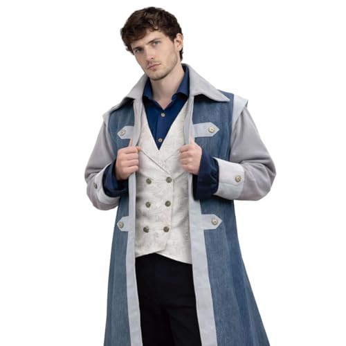 Gilet médiéval élégant à motifs nobles pour reconstitution historique - 4