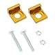ECSiNG 2 Stück 15 Mm Lochdurchmesser Motorrad-Kettenspanner CNC-Spanner für Dirt-Motorrad-Motorräder 50 Cc 70 Cc 90 Cc 110 Cc 125 Cc Gold