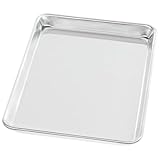 DURABLE CONSTRUCTION: Built with heavy-duty aluminum, this full-size sheet pan offers exceptional durability and resistance to warping, making it ideal for high-volume commercial use. Its robust design withstands frequent baking sessions, ensuring lo...