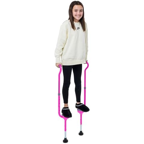 Flybar Maverick Walking Stilts for Kids Ages 5 +, Weights Up to 190 Lbs - Adjustable Foam Handles with Wide Stance Foot Pegs - Fun Outdoor Toys for Girls & Boys Cover