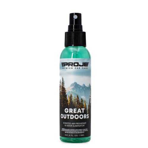 Image of Proje Great Outdoors - Air Freshener Spray for Car, Bathroom, & Bedroom - Odor Eliminator & Deodorizer for Home or Auto - Long-Lasting Formula - 4 Fl Oz