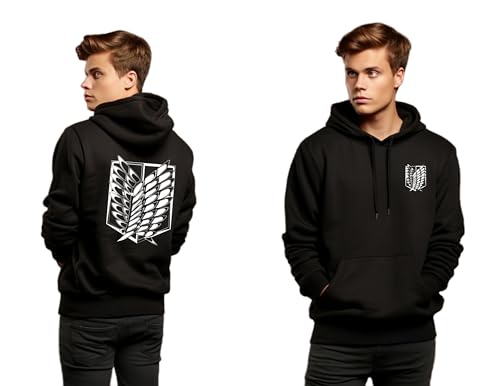 Image of Be Crazy Anime Printed Black Hoodie /Graphic Printed Hoodie /Hoodie for Men & Women /Warm Hoodie /Unisex Hoodie