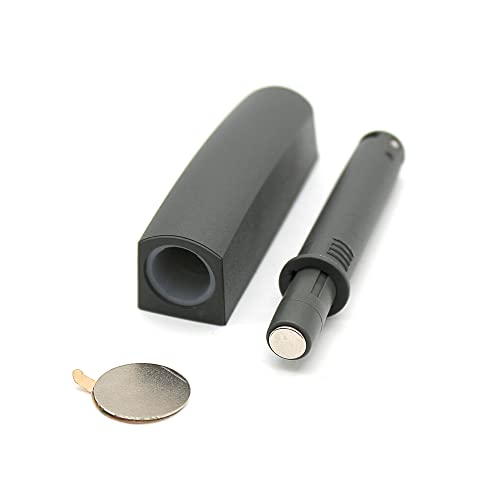 DOJA Barcelona Push to Open Door Opener, Pack of 4, Anthracite - Image 2