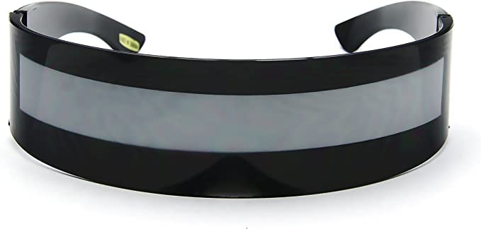 In Touch With Style Futuristic Shield Sunglasses Monoblock Cyclops 100% UV400