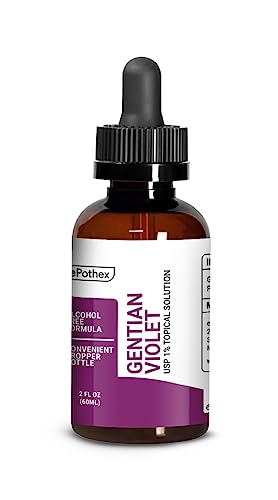 Image of EPOTHEX Gentian Violet USP 1% Topical Solution 2oz I Alcohol Free Infant Oral Cleanser I Nursing Safe Formula