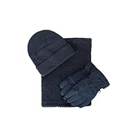 Mountain Warehouse Kids Ski Accessories Set - Warm & Cosy, Water-resistant, Fleece Lining - Best for Tennis, Fishing, Running, Camping, Hiking & Outdoors Navy S