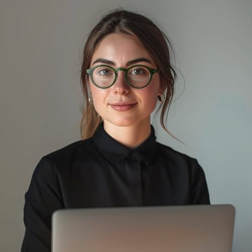 Image of LONDON MOLE Graduate blue light glasses | Round panto-style blue blockers | Anti-eyestrain | Unisex | Spring Hinges