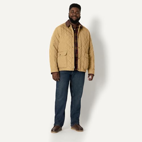 Amazon Essentials Men's Quilted Midweight Jacket, Tan, X-Large - image 7