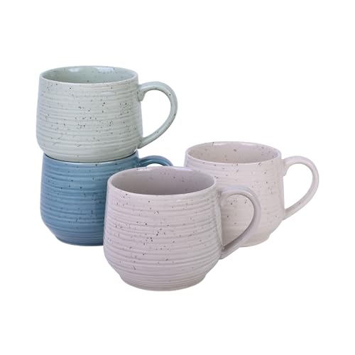 Sango Siterra Artist's Blend 17 oz. Stoneware Mug Set-...