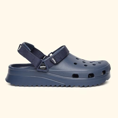Image of YOHO Hacker Clogs for Men | Waterproof Monsoon Footwear & Rainy Shoes | Adjustable Strap Cushioned Sandals