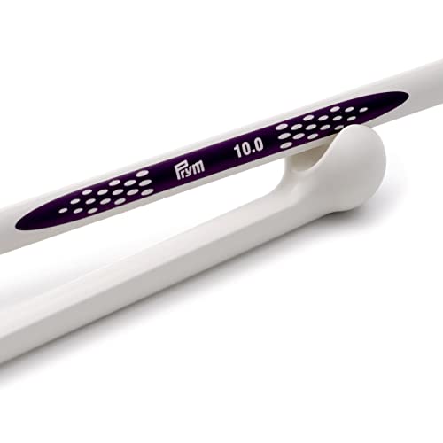 190 313 Prym Single-Point Ergonomic Knitting Needle 10mm/30cm, White - Image 3