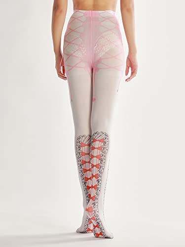 Image of Sahabowi Women Tights, Opaque High Waist Pantyhose, Vintage Control Top Stockings