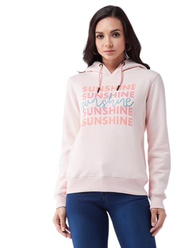 Image of Modeve Women Printed Hooded Sweatshirt for Winter