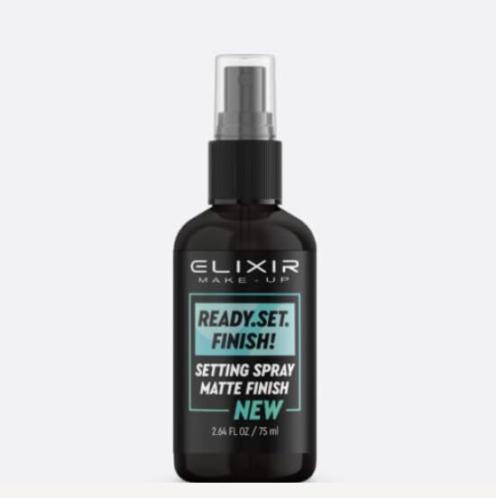Setting spray matt finish ELIXIR spray fixateur pour bloquer les brillances du visage