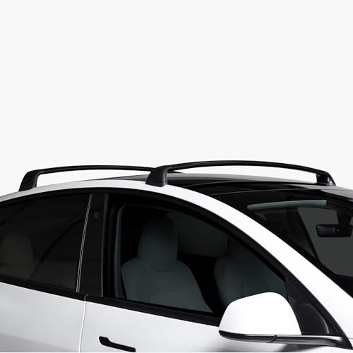 Tesla Model Y Roof Rack - 165lbs Load Rating for Bike Ski and Cargo Black