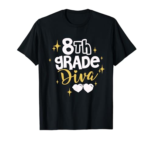 Funny Back to School Graphic 8th Grade - Class Diva! T-Shirt