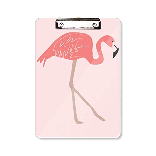 Porte-bloc A4 Motif flamant rose pour organiser vos notes de cours et recettes