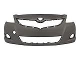 MBI AUTO - Primered, Front Bumper Cover Fascia for 2007-2012 Toyota Yaris Sedan 4-Door 07-12, TO1000321