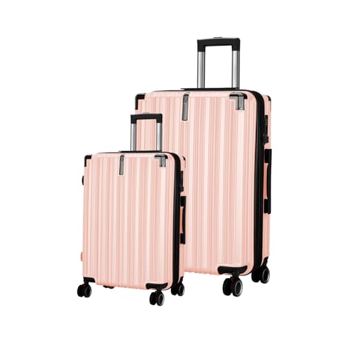 Image of Maleta Nova Cabin and Large Size |20'' and 28''|Hardside,TSA Lock | Trolley Bag Set of 2 | Luggage Suitcase | Travel Bags for Travelling |Trolley Bags for Travel Combo (Peach, Set of 2 (Small-Large))