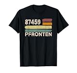 Retro 87459 Pfronten Vintage Gemeinde PLZ T-Shirt