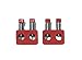 Garage Door Torsion Spring Repair Block Red Wire Sizes .3750 - .4305 Pair & Spreader Tool, Temporary Fix of Torsion Spring