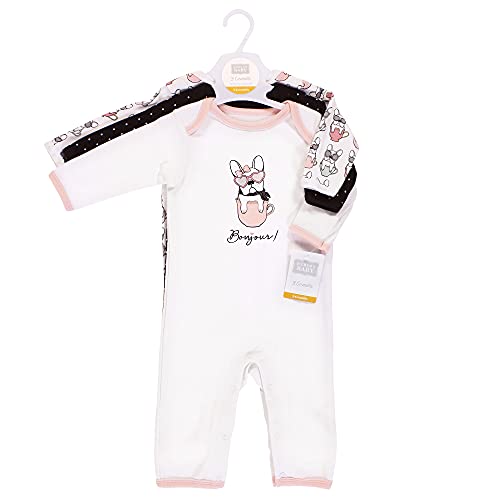 Image of Hudson Baby Baby Cotton Union Suit, 3 Pack