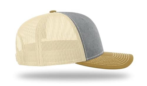Image of Richardson 112 Trucker Hat - Premium Blank Baseball Cap, Adjustable Snapback Hat - Structured Six Panel Richardson Blank Hats
