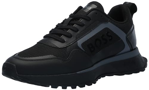 Image of BOSS Men's Big Logo Mesh Mix Lace Up Sneaker