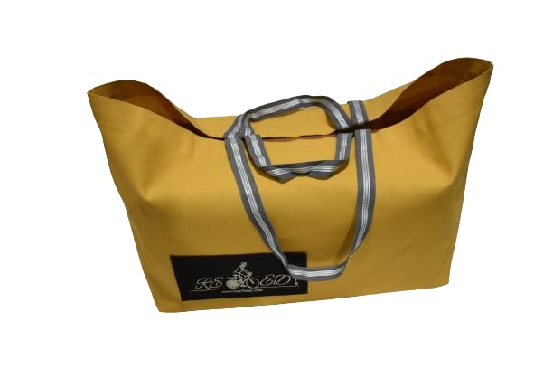 Bag2Basic Premium Large Designer Tote made of 14 Oz Cotton Canvas 17 x 15 x 8 inches