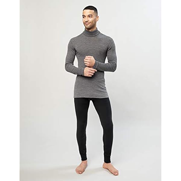 DILLING Lange Onderbroek Van Biologische Merinowol/Zijde Met Gulp Voor Heren -