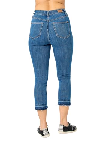 Judy Blue Women's High Waist Easy Pull On Capri Jeans3