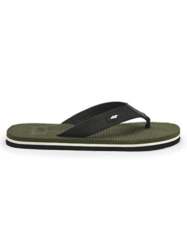 Image of Liberty A-HA JTN-03 Casual Flip-Flops for Men - Grey, Navy Blue & Olive Green | Slip-on /Flats Slippers - Durable and Lightweight | Comfortable and Soft Insole for Everyday Wear - Cushioned Footbed