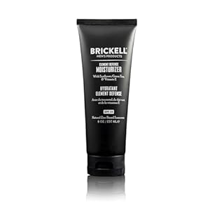 Brickell Men’s Element Defense SPF45 Moisturizer for Men, Natural & Organic, Zinc Oxide Mineral Sunscreen, Hydrates and Protects Skin Against UVA/UVB Rays, 8 Ounce, Unscented
