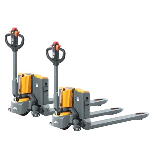 Xilin 2 Pieces Full Electric Pallet Jack Truck 3300 Lb. Capacity Lithium Battery Walkie Pallet Truck 48