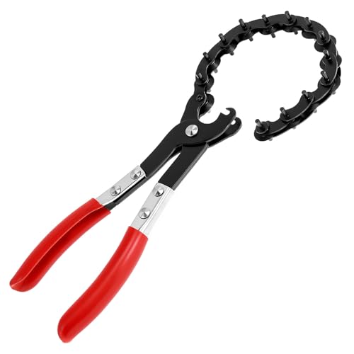 QWORK Exhaust Cutter - Precision Cutting Tool for 3/4 to 3-1/4 Pipes Chain Muffler Pipe Cutter Cushion Grip Pipe Cutting Tool for PVC Copper Exhaust Work