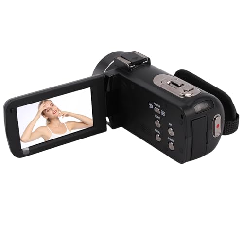 Caméra vidéo 4K caméscope vlog 64MP avec écran tactile et microphone - 3