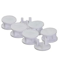 Dreambaby Home Baby Safety Socket Plug Covers - Electrical Outlet Protector Guard - 12 Pack - White - Model F18244
