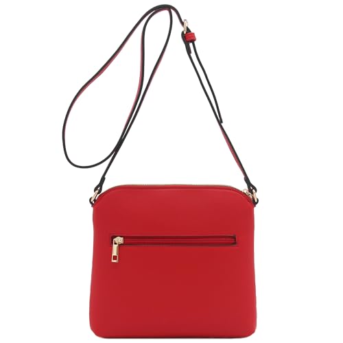 Image of FashionPuzzle Chevron Quilted Medium Crossbody Bag with Tassel Accent