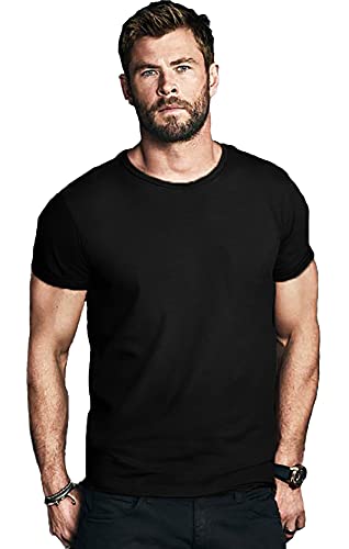 Image of LEOTUDE Regular Fit Half Sleeve Cottonblend Men's T-Shirt