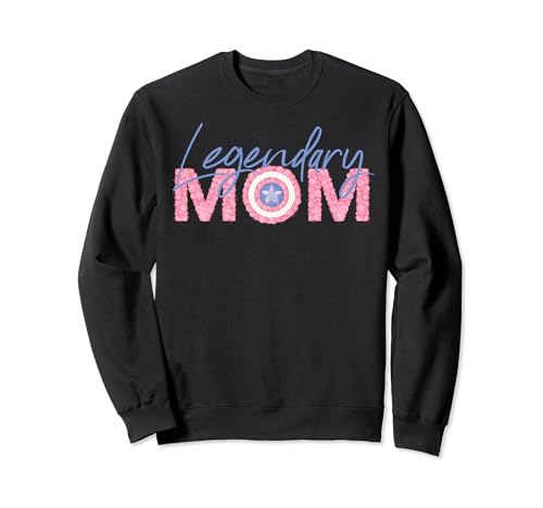 Sweat Captain America Legendary Mom vêtement Marvel femme pour la fête des mères