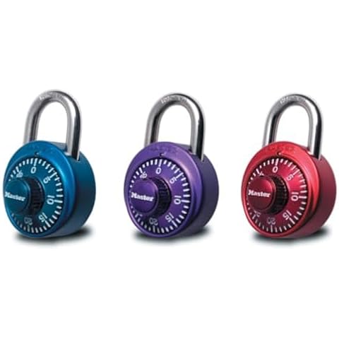 Master Lock 1530DCM Locker Lock Combination Padlock, 1 count (Pack of 1) Colors may vary Cover