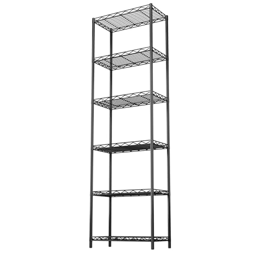 HOMEFORT 6-Tier Storage Shelves, Heavy Duty Metal Storage Rack, Wire