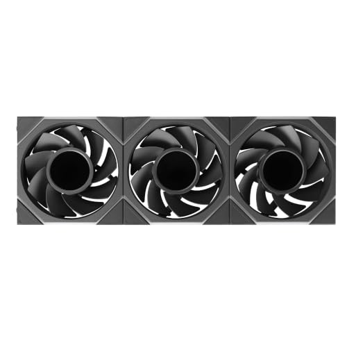 Image of Lian Li UNI Fan TL LCD Flex 120mm Reverse Blade-3 Pack-Black-12RTLLCD1F3B