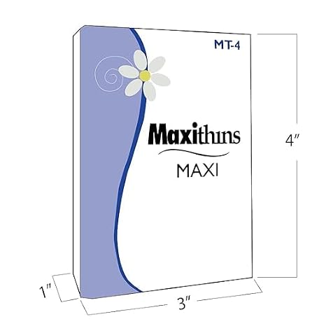 HOSPECO Maxithins Vended Sanitary Napkins #4, Maxi, 250 Individually Boxed Napkins/carton